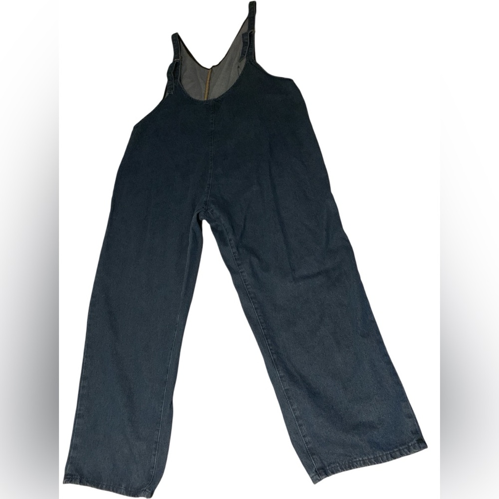 Fashion Nova Blue Denim Overalls Trendy Style